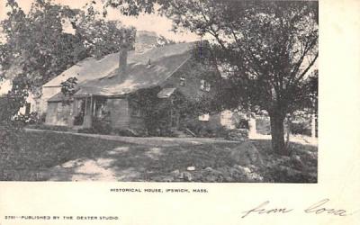 Historical House Ipswich, Massachusetts Postcard