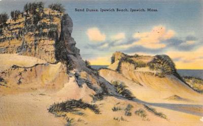 Sand Dunes Ipswich, Massachusetts Postcard