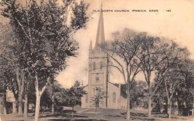 Old North Church Ipswich, Massachusetts Postcard