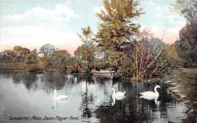 Swan Thayer PondLancaster, Massachusetts Postcard