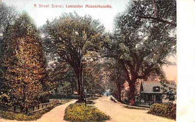A Street SceneLancaster, Massachusetts Postcard