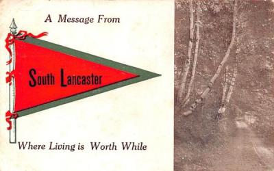 A Message FromLancaster, Massachusetts Postcard