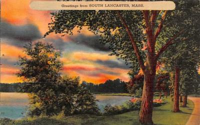 Greetings from S. Lancaster Massachusetts Postcard