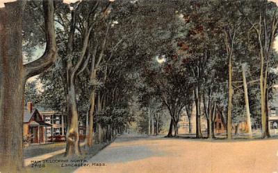 Main Street Lancaster, Massachusetts Postcard