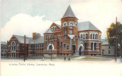 Public LibraryLawrence, Massachusetts Postcard