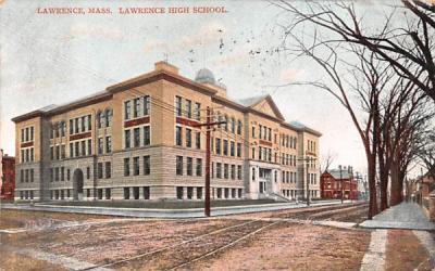 Lawrence High School Massachusetts Postcard