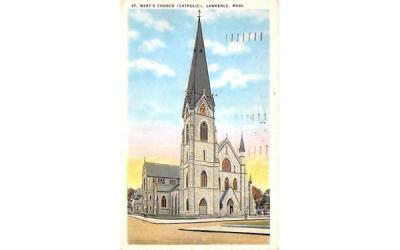 St. Mary's ChurchLawrence, Massachusetts Postcard
