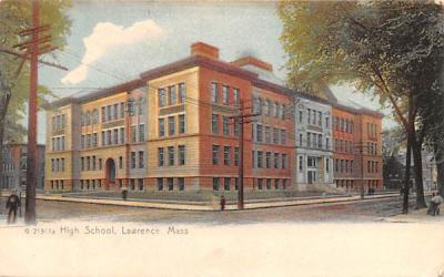 High SchoolLawrence, Massachusetts Postcard