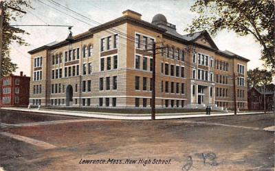 New High SchoolLawrence, Massachusetts Postcard