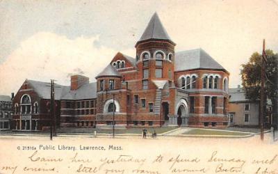 Public LibraryLawrence, Massachusetts Postcard