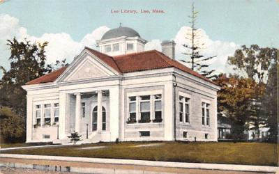 Lee Library Massachusetts Postcard