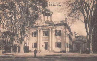 Lenox Library Massachusetts Postcard