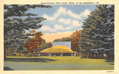 Opera-Concert HallLenox, Massachusetts Postcard