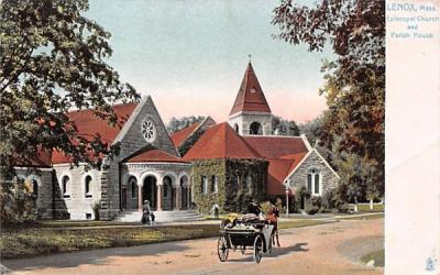 Episcopal Church & Parish HouseLenox, Massachusetts Postcard