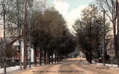 Merriam AvenueLeominster, Massachusetts Postcard