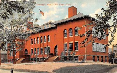 Cross Street SchoolLeominster, Massachusetts Postcard