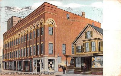 Kendall Building Music HallLeominster, Massachusetts Postcard