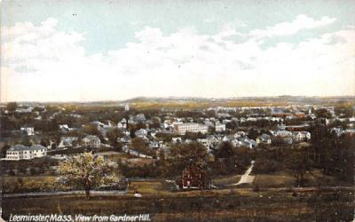 View from Gardner HillLeominster, Massachusetts Postcard