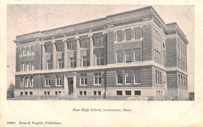 New High SchoolLeominster, Massachusetts Postcard