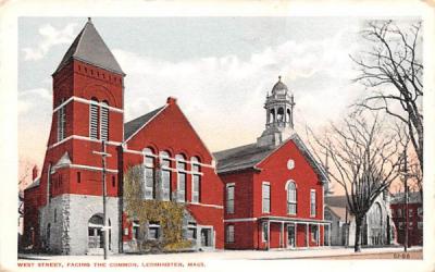 West St. Leominster, Massachusetts Postcard