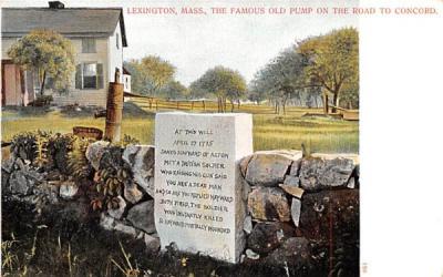 The Famous Old PumpLexington, Massachusetts Postcard