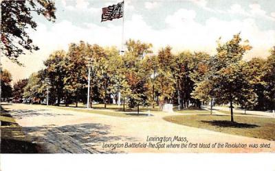 Lexington Battle Ground Massachusetts Postcard