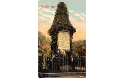 Soldiers MonumentLexington, Massachusetts Postcard