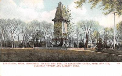 Buckman Tavern & Liberty PoleLexington, Massachusetts Postcard