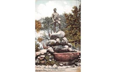 Capt. Parker StatueLexington, Massachusetts Postcard