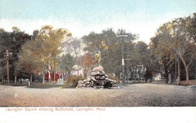 Lexington Square Massachusetts Postcard