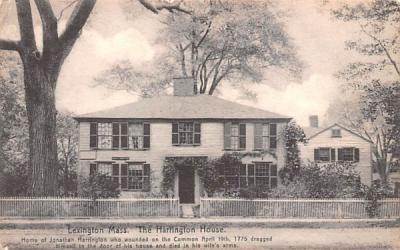 The Harrington HouseLexington, Massachusetts Postcard