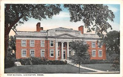 High SchoolLexington, Massachusetts Postcard
