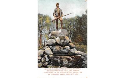 Capt. John Parker StatueLexington, Massachusetts Postcard