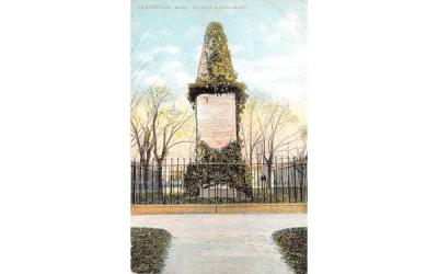 Soldiers MonumentLexington, Massachusetts Postcard