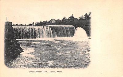 Emery Wheel DamLeeds, Massachusetts Postcard
