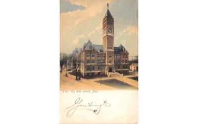 City HallLowell, Massachusetts Postcard