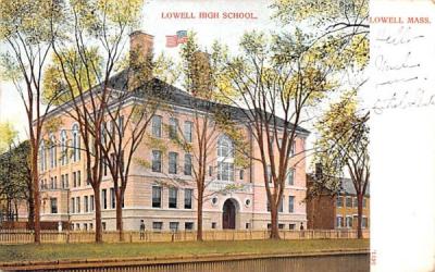 Lowell High School Massachusetts Postcard