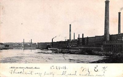 Mills on RiverLowell, Massachusetts Postcard