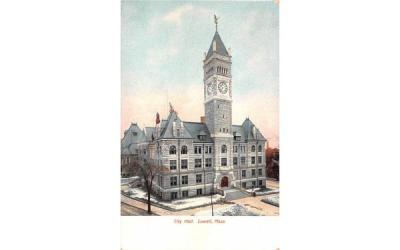 City HallLowell, Massachusetts Postcard
