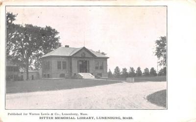 Ritter Memorial LibraryLunenburg, Massachusetts Postcard