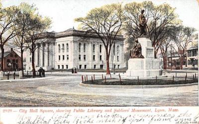 City Hall SquareLynn, Massachusetts Postcard