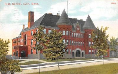 High SchoolLynn, Massachusetts Postcard