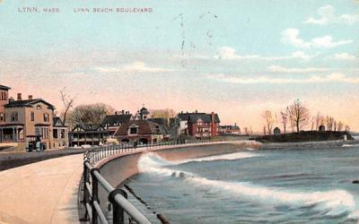 Lynn Beach Boulevard Massachusetts Postcard