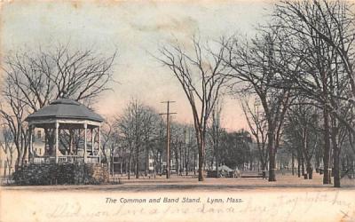 The Common & Band StandLynn, Massachusetts Postcard