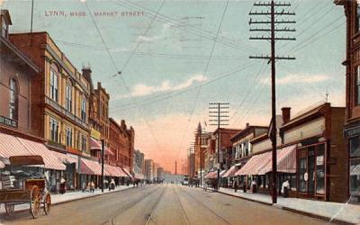 Market StreetLynn, Massachusetts Postcard