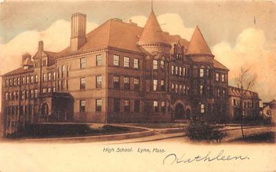 High SchoolLynn, Massachusetts Postcard