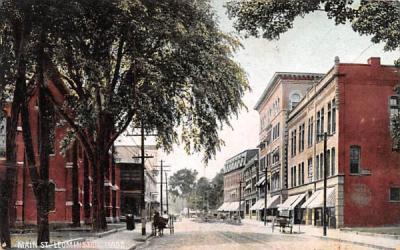 Main St. Leominster, Massachusetts Postcard