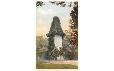 Revolutionary Soldiers' Monument  Lexington, Massachusetts Postcard