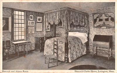 Hancock & Adams Room Lexington, Massachusetts Postcard