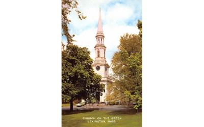 Church on the Green Lexington, Massachusetts Postcard